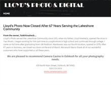 Tablet Screenshot of lloydsphoto.net